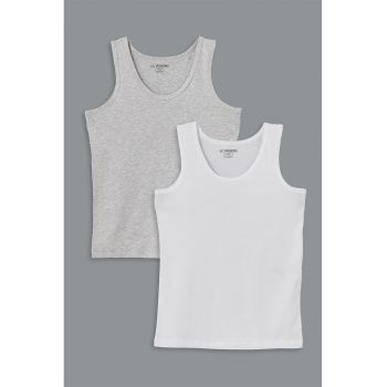 Set de topuri din bumbac - 2 piese