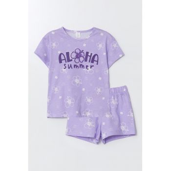 Set de tricou de bumbac si pantaloni scurti