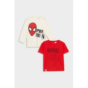Set de tricou si bluza cu imprimeu Spiderman