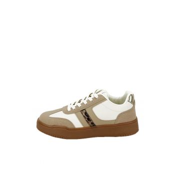 Sneakers bej/alb cu talpa groasa 8921 M2 Bej