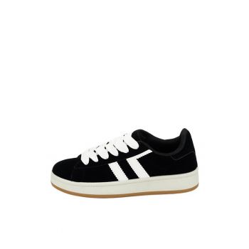 Sneakers negrii cu talpa groasa BM-1101 M2 15480
