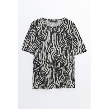 Tricou cu animal print