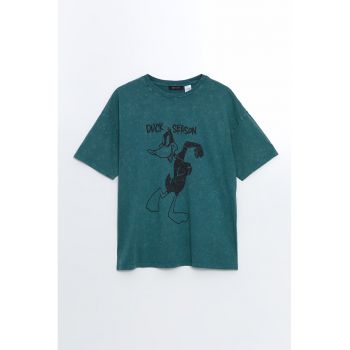 Tricou de bumbac cu imprimeu Daffy Duck