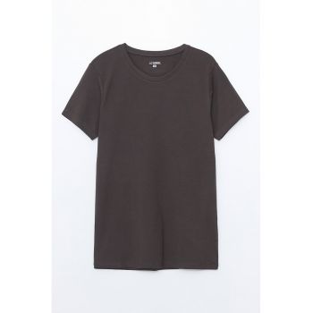 Tricou din amestec de bumbac cu model uni