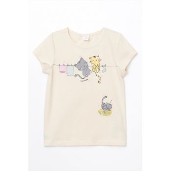 Tricou din bumbac cu imprimeu