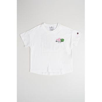 Tricou din bumbac cu logo pe piept