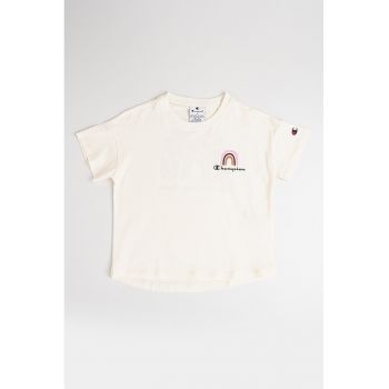 Tricou din bumbac cu logo pe piept