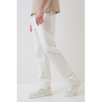 Blugi relaxed fit de denim cu buzunare de firma originali