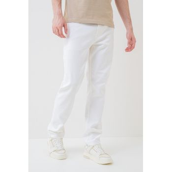 Blugi relaxed fit de denim cu buzunare de firma originali