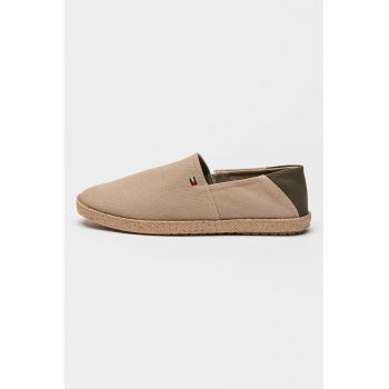 Espadrile cu logo mic brodat