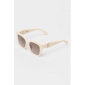 Ochelari de soare cat-eye cu logo