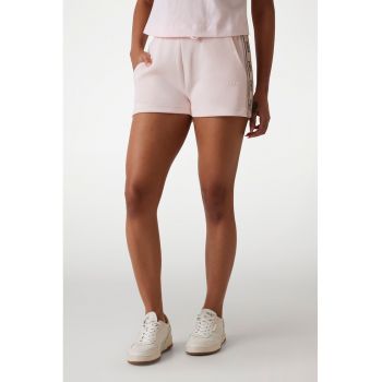 Pantaloni scurti cu benzi logo in partile laterale - pentru fitness