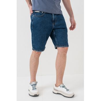 Pantaloni scurti din denim cu talie medie de firma originali
