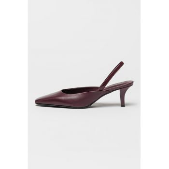 Pantofi de piele cu toc clasic