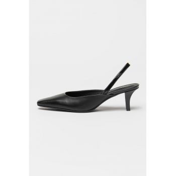 Pantofi de piele cu toc clasic