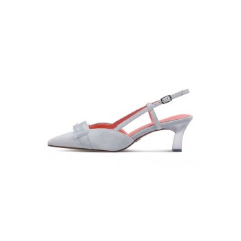 Pantofi de piele intoarsa cu varf ascutit