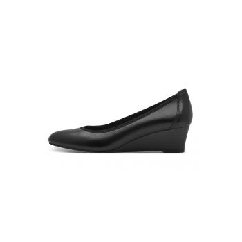 Pantofi din piele cu talpa wedge