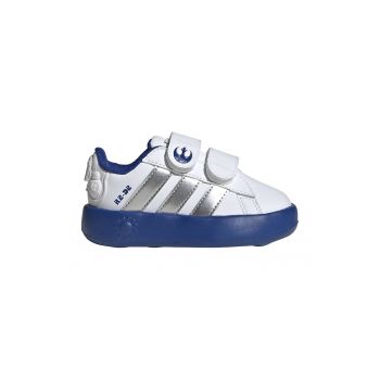 Pantofi sport de piele ecologica cu velcro Droids Grand Court