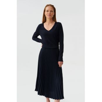 Rochie lunga cu pliuri