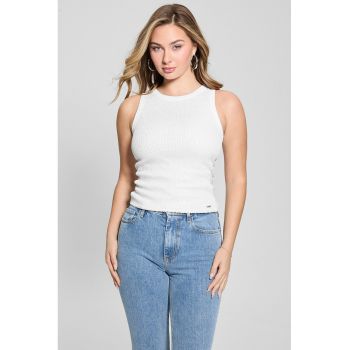 Top slim fit cu paiete