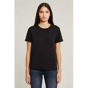 Tricou cambrat de bumbac organic cu maneci pliabile