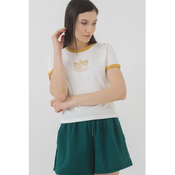 Tricou cu imprimeu pe piept