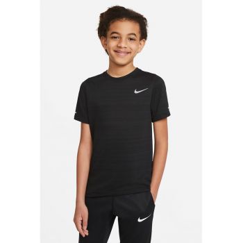 Tricou cu logo reflectorizant si imprimeu pentru fitness Miler Dri-Fit
