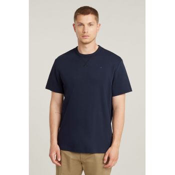 Tricou de bumbac organic cu decolteu la baza gatului