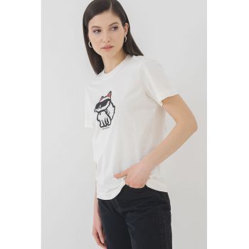 Tricou de bumbac organic cu imprimeu
