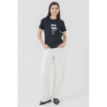Tricou de bumbac organic cu imprimeu logo