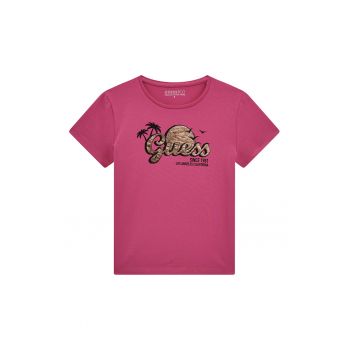 Tricou din amestec de bumbac cu imprimeu logo