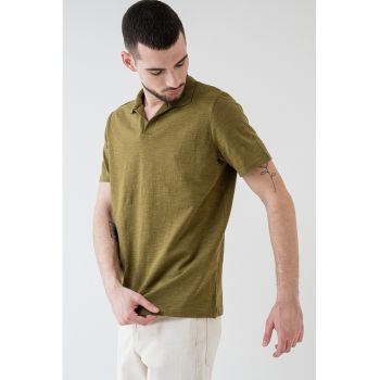 Tricou polo din amestec de bumbac de bumbac organic