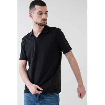 Tricou polo din amestec de bumbac de bumbac organic