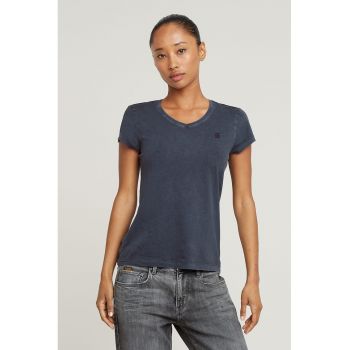 Tricou slim fit de bumbac organic