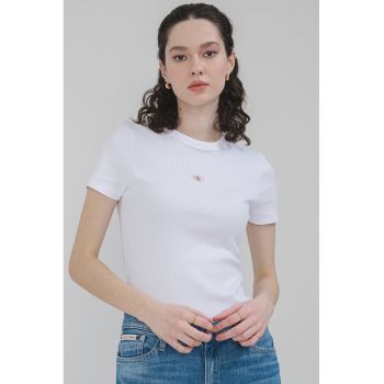 Tricou striat cu model uni