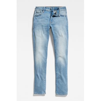 Blugi skinny cu aspect decolorat