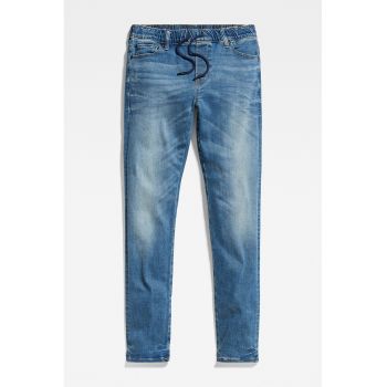 Blugi slim fit cu aspect decolorat 3301