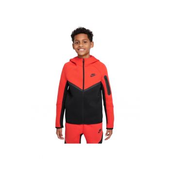 Hanorac  Tech Fleece FZ - PD Rosu Negru