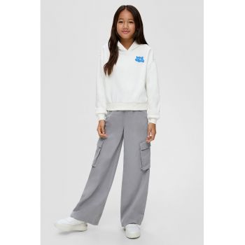 Pantaloni cargo cu croiala ampla