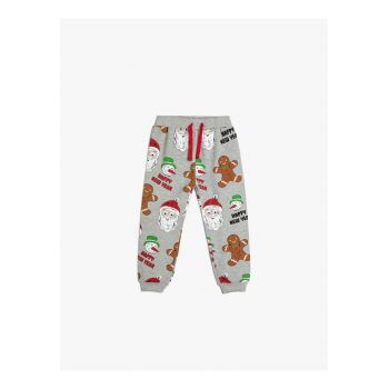 Pantaloni de trening cu model de Craciun