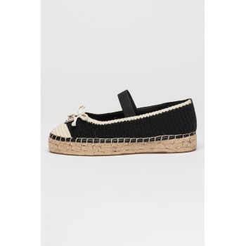 Pantofi loafer din material textil cu elastic