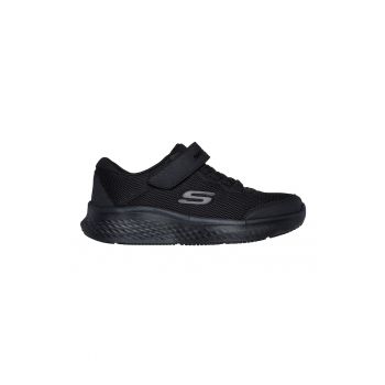 Pantofi sport cu insertii de piele ecologica si velcro Skech-Lite Pro