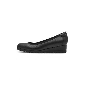 Pantofi wedge de piele ecologica