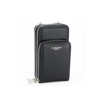 Portofel negru si suport pentru telefon 6018 07