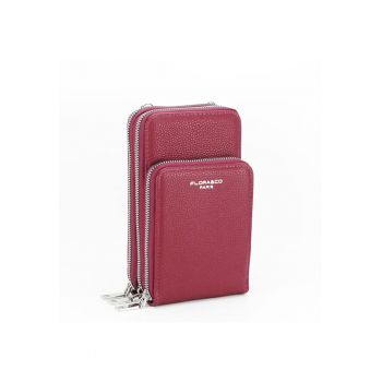 Portofel si suport pentru telefon Burgundy 6018 07