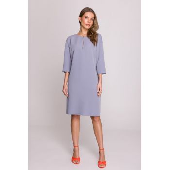 Rochie cu decupaj in forma de lacrima la decolteu -