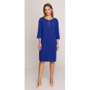 Rochie cu decupaj in forma de lacrima la decolteu -