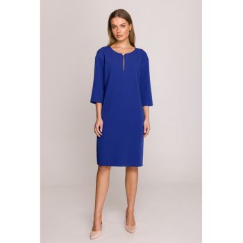 Rochie cu decupaj in forma de lacrima la decolteu -