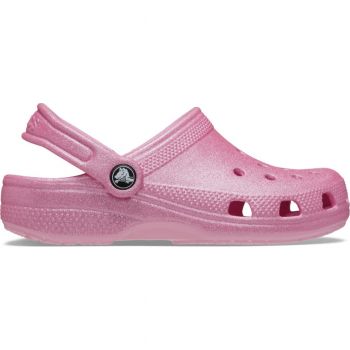Saboti Crocs Toddler Classic Glitter Clog Roz - Pink Tweed Glitter
