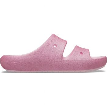 Sandale Crocs Classic Glitter Sandal v2 Kids Roz - Pink Milk